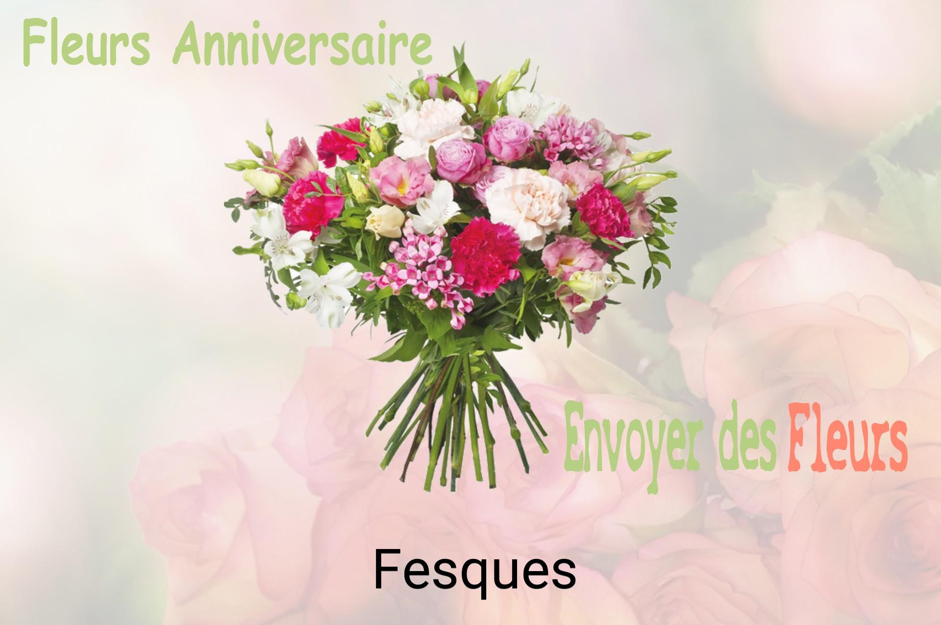 Bouquet de fleurs d’anniversaire livré à Fesques