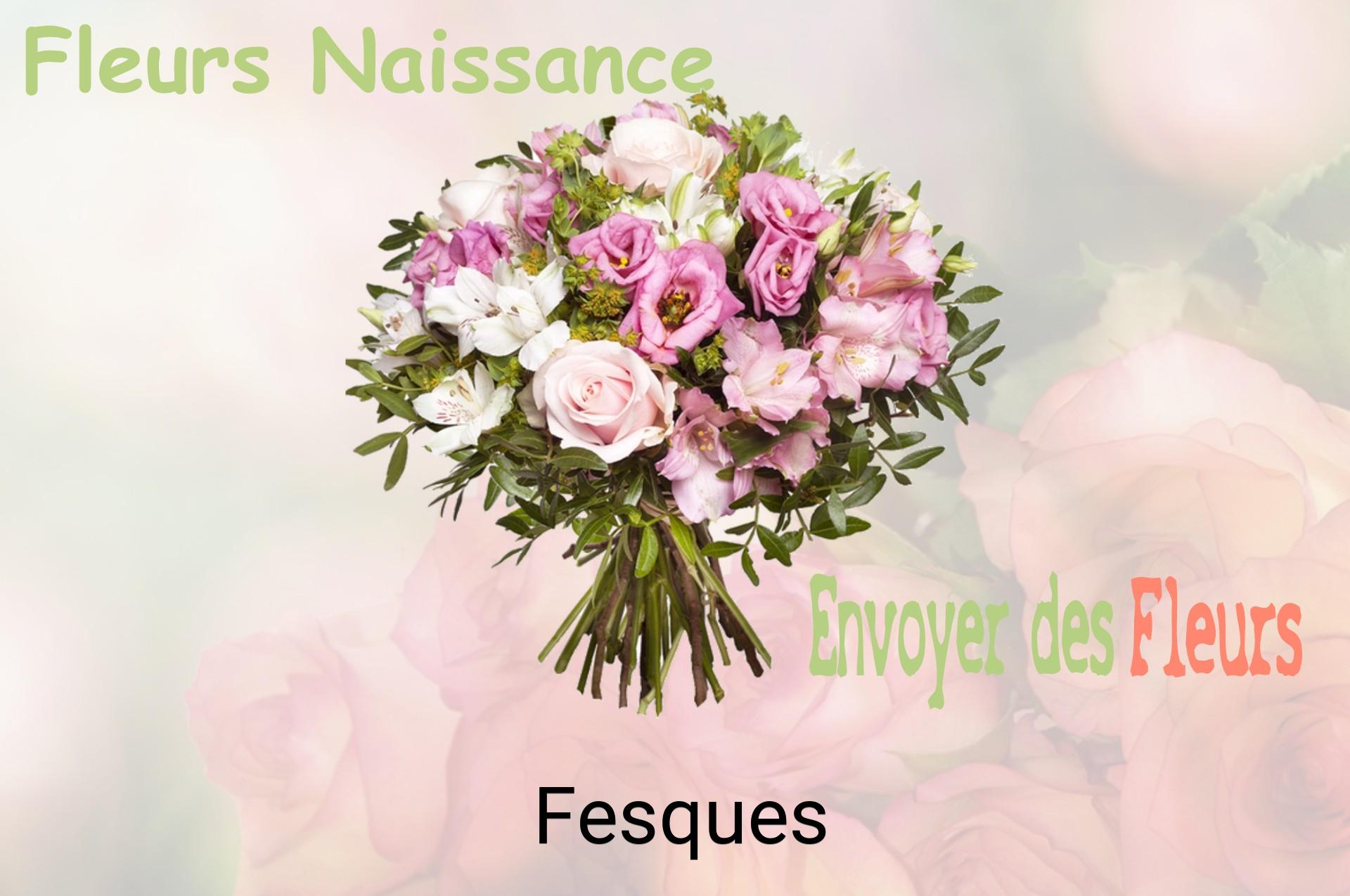 Bouquet de fleurs de naissance livré à Fesques